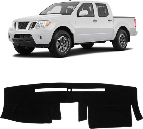 غطاء لوحة القيادة KUST لسيارة Nissan Frontier 2005-2021/Xterra 2005-2015/Pathfinder 2005-2012، 2009-2012 سوزوكي إيكواتو ملحقات داخلية للسيارة غير قابلة للانزلاق، سجادة داش مناسبة للزجاج الأمامي وهج أسود in Saudi Arabia