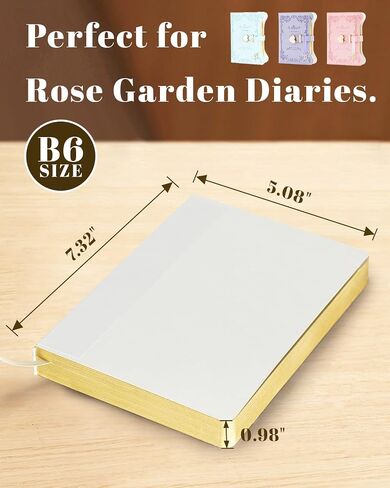 B6 Journal Refill, 360 Pages Lined Refill Paper for Hardcover Notebook, 5.08" x 7.32" Notebook Paper with Ribbon Bookmark (Gold-Foiled Edges Paper) in Saudi Arabia