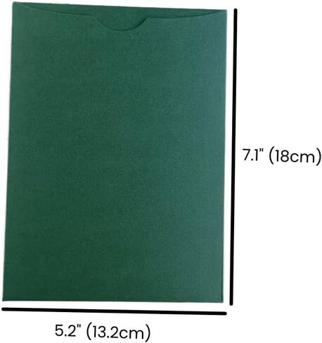 Millasaw Emerald Green Pocket Wedding دعوة شريحة شريحة-دعوة الدعوة المريرة المشاركة في إدارة الورق Christimas Decoration 20 مجموعة (Emrald Green) in Kuwait