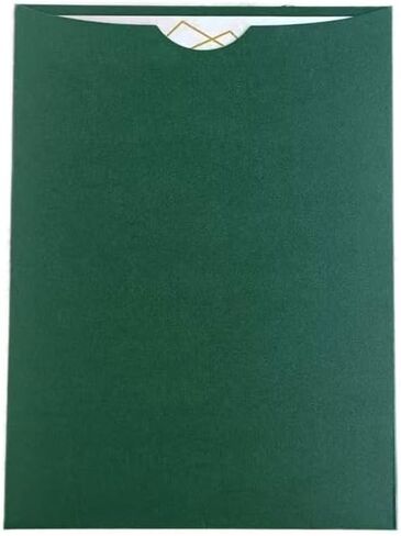 Millasaw Emerald Green Pocket Wedding دعوة شريحة شريحة-دعوة الدعوة المريرة المشاركة في إدارة الورق Christimas Decoration 20 مجموعة (Emrald Green) in Kuwait