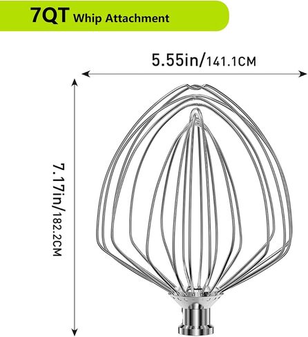 Stainless Steel Stand Mixer Attachments 3-Piece for KitchenAid 5.5-6 Qt Tilt Head Stand Mixer. Includes 6 Wire Whisk, Flat Beater, Dough Hook for KitchenAid 6 Qt Mixer Bowl in Saudi Arabia