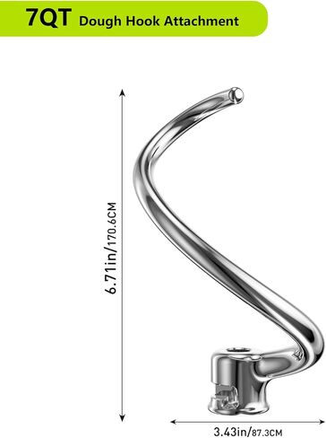 Stainless Steel Stand Mixer Attachments 3-Piece for KitchenAid 5.5-6 Qt Tilt Head Stand Mixer. Includes 6 Wire Whisk, Flat Beater, Dough Hook for KitchenAid 6 Qt Mixer Bowl in Saudi Arabia