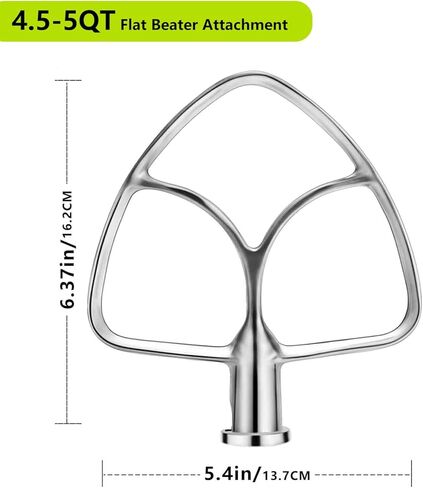 مرفقات خلاط الحامل الفولاذ المقاوم للصدأ 3 قطعة للمطبخ 5.5-6 QT خلاط حامل الميل. يتضمن 6 أسلاك ، خافق مسطح ، خطاف العجين لـ Kitchenaid 6 Qt Bowl in Kuwait
