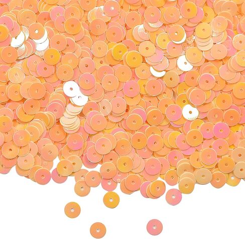 6mm Black Sequins for Crafts, 7200 Pcs Flat Round Loose Sequins with Hole, PVC Loose Sequin Bulk Craft Sequins for Sewing, Jewelry Making, DIY Decoration, Wedding in Saudi Arabia