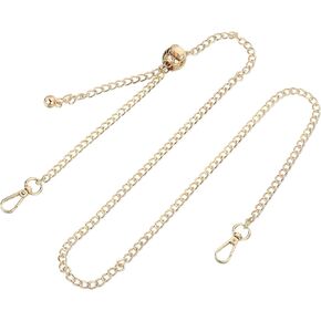 uxcell Purse Chain Strap, 47 Inch Adjustable Bag Chains Strap Replacement Crossbody Chain Strap Handbag Chains for DIY Wallet Clutch Bags, Silver