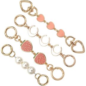 Tuuxi 4pcs محفظة سلسلة أكياس سلسلة موسعة سلسلة محفظة سحر محفظة لمحفظة حقائب اليد استبدال محفظة صنع لوازم الملحقات