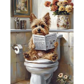 Wergund Diamond Art Painting Dog, Diamond Art Kits for Adults Animal, Full Drill Crystal Rhinestone Embroidery Cross Stitch Arts Craft Canvas Wall Decor Gift 12x16Inch/30x40 cm-20