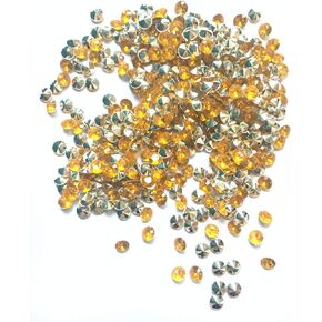 8mm 1000pcs Acrylic Color Faux Round Diamond Crystals Treasure Gems for Table Scatters, Vase Fillers, Event, Wedding, Arts & Crafts (Champagne)