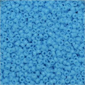 Miyuki Round Seed Bead Size 15/0 8.2g Opaque Light Blue