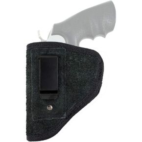 CREATRILL Suede Leather Inside The Waistband Holster | Compatible with Most J Frame Revolvers/Ruger LCR/Smith & Wesson Body Guard/Taurus/Charter/Most .38 Special Type | Gun Concealed Carry IWB Holster