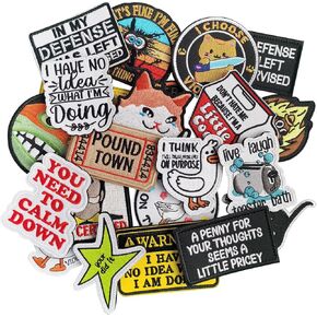 10PCS Funny Patches, Morale Backpack Patches with Hook and Loop, Funny Morale Patches for Backpacks, Tactical Bag Accessories, Dog Harnesses, Army Vests, Hats