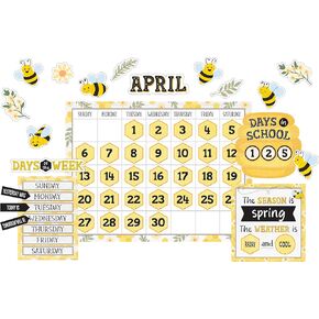 Teacher Created Resources Buzzing Bees Calendar Bulletin Board (TCR6887)