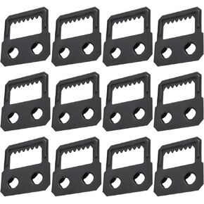 Create idea 50pcs 27mm Album Photo Frame Sawtooth Two Holes Hanger Self Fix Hanger for Photo Frame Photo Display Home Decoration Gallery Display Black