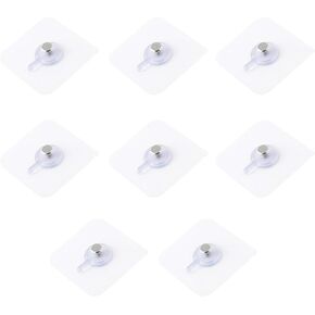 8 Pack Picture Hanging,Holds 17 lb,Professional Frame Picture Hooks,Heavy Duty Picture Hangers for Wall Mounting,Comes with Strong Viscose,Seamless Stickers,Nails,no Punching Installation,Screw Rod.