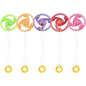 3pcs دولاب الموازنة الغزل غزل تململ الضوء قوس قزح قوس قزح Lightshow Orbital Flash Novelty Gowly Line Line Flighting Flight in the Wheel Dark Colorful Continfl Solding and