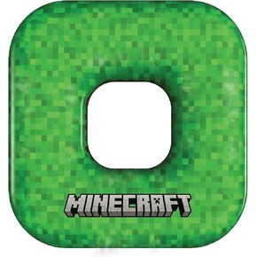 تطفو حمام سباحة العشب العملاق المصنوع من Minecraft المرخصة - الاسترخاء بأناقة ، 44 "× 44" ، فينيل متين