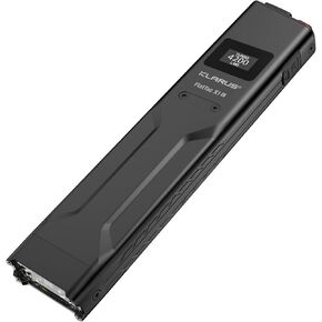 klarus FlatTac X1 4200 High Lumens EDC Tactical Flashlight, USB C Rechargeable Slim Flat Pocket Flash Light, IPX6, Hat & Backpack Clip, Tactical Dual Switch and Smart OLED Display