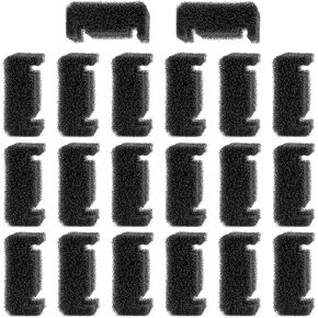 20pcs cat fountain fountain fulters ، مرشحات الرغوة البديلة لـ 67oz/2l pet fountain 81oz/2.4L نافورة شرب الكلب