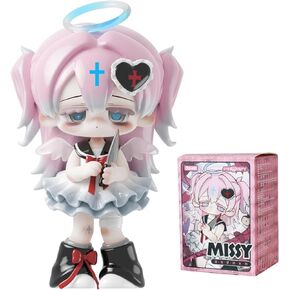 Calembou Anime Blind Box Figure ، Face Missy Series Mystery Box Figure ، تمييز PVC القابل للتحصيل المنزلي لهدايا أعياد الميلاد (1pc)