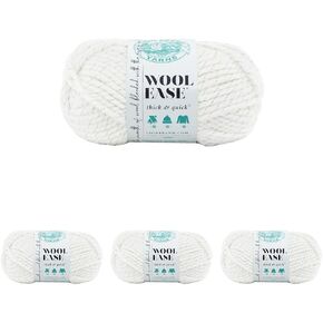 Lion Brand Yarn-Wool-Wool-Wool-Wool و Quick Yarn ، خيوط ناعمة وضخمة للحياكة ، الكروشيه ، وصياغة ، 1 Skein ، الاحتفال (حزمة 4)