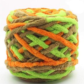 خيوط Jumbo Chenille ، غزل Chenille Chenille ملون ، خيوط متماسكة ذراع ، غزل Chenille Snuggly ل DIY رمي بطانية كهف 100g