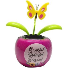 JJLFresheners Solar Flower - Solar-Powered Car Decoration - Physics Theme - Unisex - All Ages - Renewable Energy (Solar Power), Simple Machines