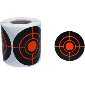 100 Pcs 3 Inch Round Shooting Targets Self Adhesive Splatter Targets Stickers Paper Reactive Targets for Shooting Practice Yellow