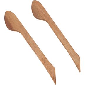 Benecreat 2pcs أدوات المقبض الخشبي للأدوات الطينية والفخار الطين للأدوات النحوية لأدوات الفخار المصنوعة يدويًا يدويًا أدوات الرمي للفنون والحرف والخياطة