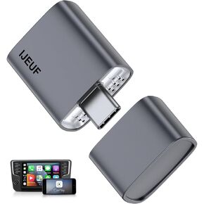 Wireless CarPlay Adapter for iPhone,Easily Upgrade Wired to Wireless CarPlay,Super Compact, No Lag, Stable Connection CarPlay Dongle for iPhone iOS 10+ and Car from 2018+,Type C