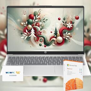 HP Go 15.6" Laptop with 12-Month Microsoft 365, 32GB RAM • 1.6TB Storage (128GB OnBoard + withHP P500 512GB Portable SSD + 1TB OneDrive ) • Intel Quad-core Processor • Fast Wi-Fi 6 • Windows 11