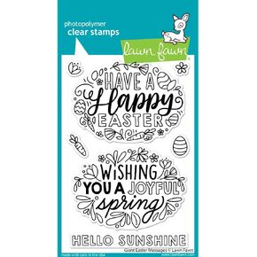 Lawn Fawn LF2784 Giant Easter Messages Clear Stamp Set