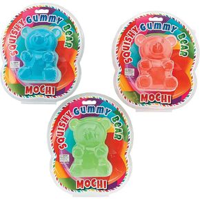 لعبة جامبو صمغية بير | 5.25 بوصة | 1 الكمبيوتر الشخصي | Mochi Squeeze Bear Rights Rights & Sensory Toys for Boys and Girls.