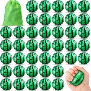 Zhanmai 100 pcs كرات الإجهاد البطيخ 2.5 بوصة الرغوة كرات الإجهاد المخلص يدوي ألعاب الحفلات تفضل ألعاب البليار