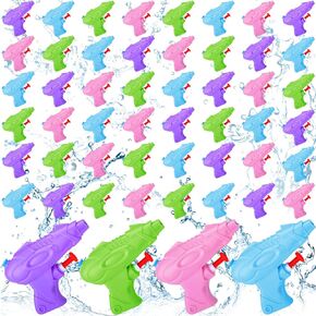 Outus 48 pcs مدفع الماء الملون ألعاب Squirt Toys Guns Party Party Prasy Gun Bun Bulk for Outdoor Beach Summer Swimming Party (ألوان زاهية ، أسلوب لطيف)