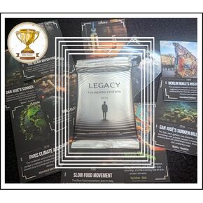 Legacy Cards - History Trading Cards - 2023 Founders Edition Pack - 100 Unique Moments