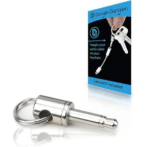 3.5mm Headphone Jack Adapter - Compatible with iPhone 15/15 Pro/ 14/14 Pro/13/13 Pro/12/12 Pro/11/11 Pro/X/Xr/Xs/Xs Max/ (Keychain 2-Pack)