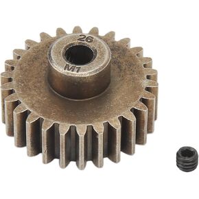 26T Hardened Pinion Gear,26T Hardened Pinion Gear for Traxxas 1/10 for X Maxx RC Car Hardened Steel RC Motor Pinion Gear Fits 5mm Shaft Motor RC Steel Metal Spur Diff Differential Main Gear Motor