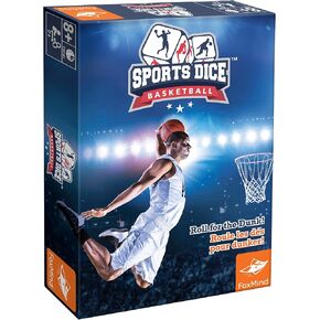 Foxmind Games: Sports Dice Basketball-رمي الكرة على Net & Dunk للفوز ، لعبة Rolling Board ، متعة وسهلة التعلم ، تتراوح أعمارهم بين 8-4 لاعبين