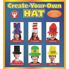 Hygloss Products Make-Your-Own Hat Paper Craft 24 قطعة (65285) أبيض