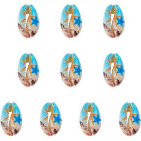 cheriswelry 10pcs gunmetal lelectroplated shell eleds underrilled matte natural cowrie sea sea shell shell summer beads rolay 20 ~ 28mm for diy arring bracelet mowner