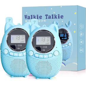 Toys for 3-12 Year Old Boys Girls,Kids Walkie Talkies Rechargeable 22 Channels 2 Way Radio Toy 3 Miles Range for Outside,Camping,Hiking Pink
