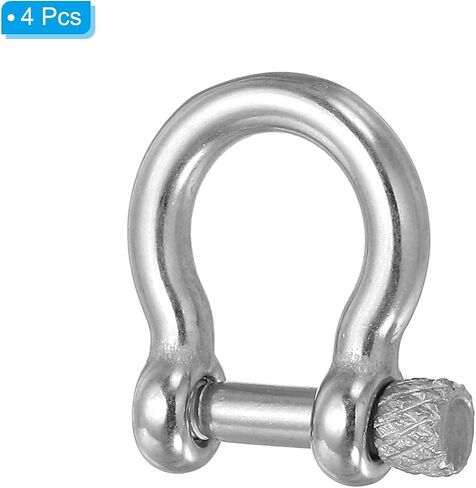قيود Patikil D-Ring ، داخل العرض من الفولاذ المقاوم للصدأ U. شكل أغلال صغيرة لاستبدال Craft DIY in Saudi Arabia