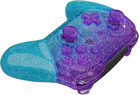 eXtremeRate Glacier Blue Faceplate Backplate Handles for Nintendo Switch Pro Controller, DIY Replacement Grip Housing Shell Cover for Nintendo Switch Pro - Controller NOT Included in Kuwait