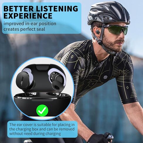 [3 Pairs] Ear Tips Covers for New Bose QuietComfort Earbuds, Sport Anti-Slip EarTips Silicone Anti Scratches Replacement Ear Covers Earbuds Accessories (S/M/L) (Black) in Kuwait