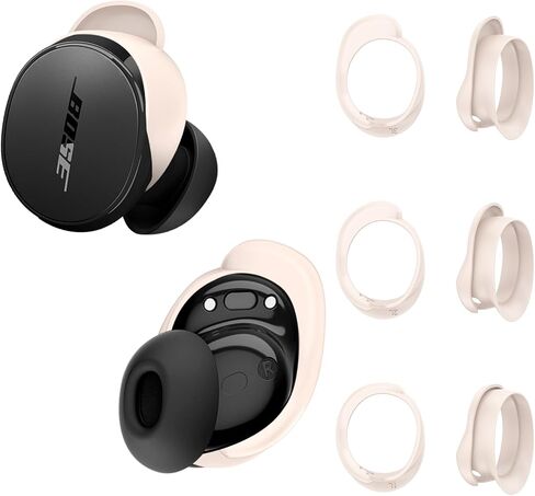 [3 Pairs] Ear Tips Covers for New Bose QuietComfort Earbuds, Sport Anti-Slip EarTips Silicone Anti Scratches Replacement Ear Covers Earbuds Accessories (S/M/L) (Black) in Kuwait