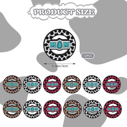 14 Pieces Animal Silicone Beads Loose Silicone Spacer Beads Silicone Focus Beads for Bracelet Keychain Lanyards Jewelry DIY Crafts(Dairy Cow) in Saudi Arabia
