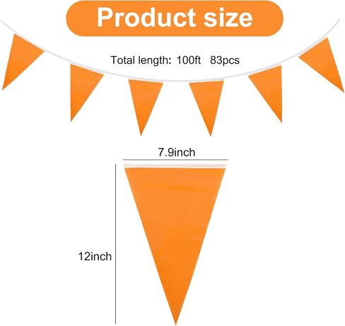 Beishida 100ft 48pcs أسود أبيض متدفق المتقلب لافتة راية ، وعلامات المثلث القابلة لإعادة الاستخدام ، وديكور حفلة للسيارة ، وميلاد الأطفال ، والأحداث الداخلية والخارجية in Kuwait
