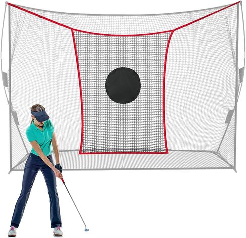 Simgoing Golf Practice Net Extender 4 x 6 ft Golf Net Nets for 7 ft أو 10 ft Golf Nets البيسبول الكرة اللينة شبكات عالية التأثير التقطيع ضرب الهدف صافي تمديد لحماية شبكة ممارسة الغولف الخاص بك in Kuwait