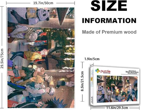Anime Jigsaw Puzzles for Adults 1000 Pieces Wooden Collage Puzzle Art Teens 29.5x20 in in Saudi Arabia