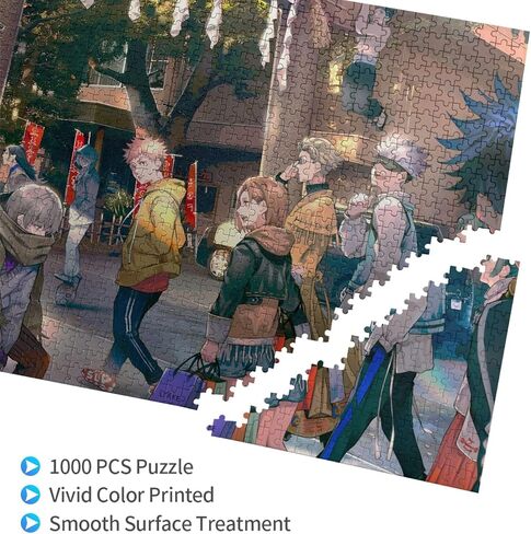Anime Jigsaw Puzzles for Adults 1000 Pieces Wooden Collage Puzzle Art Teens 29.5x20 in in Saudi Arabia
